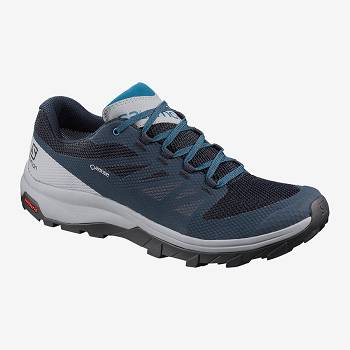 Salomon OUTline GTX - Tmavomodre Turistické Topánky Panske, SALO107